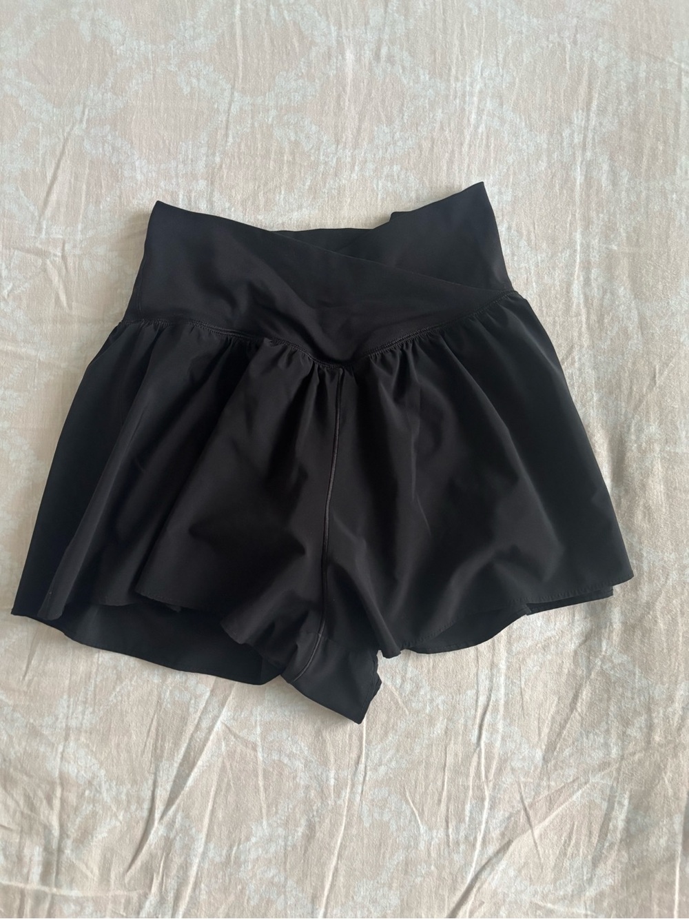 Aerie Black cross cross waist Athletic Shorts